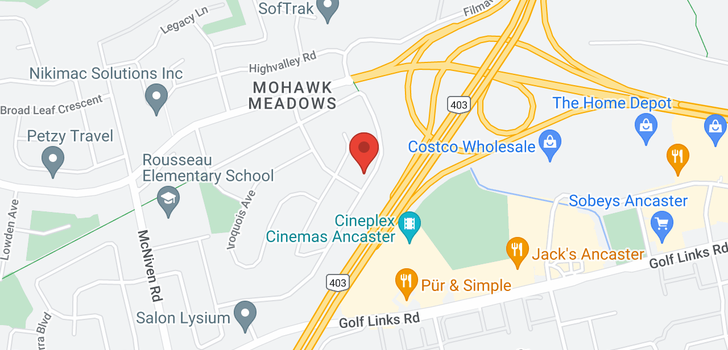 map of 124 ONEIDA Boulevard